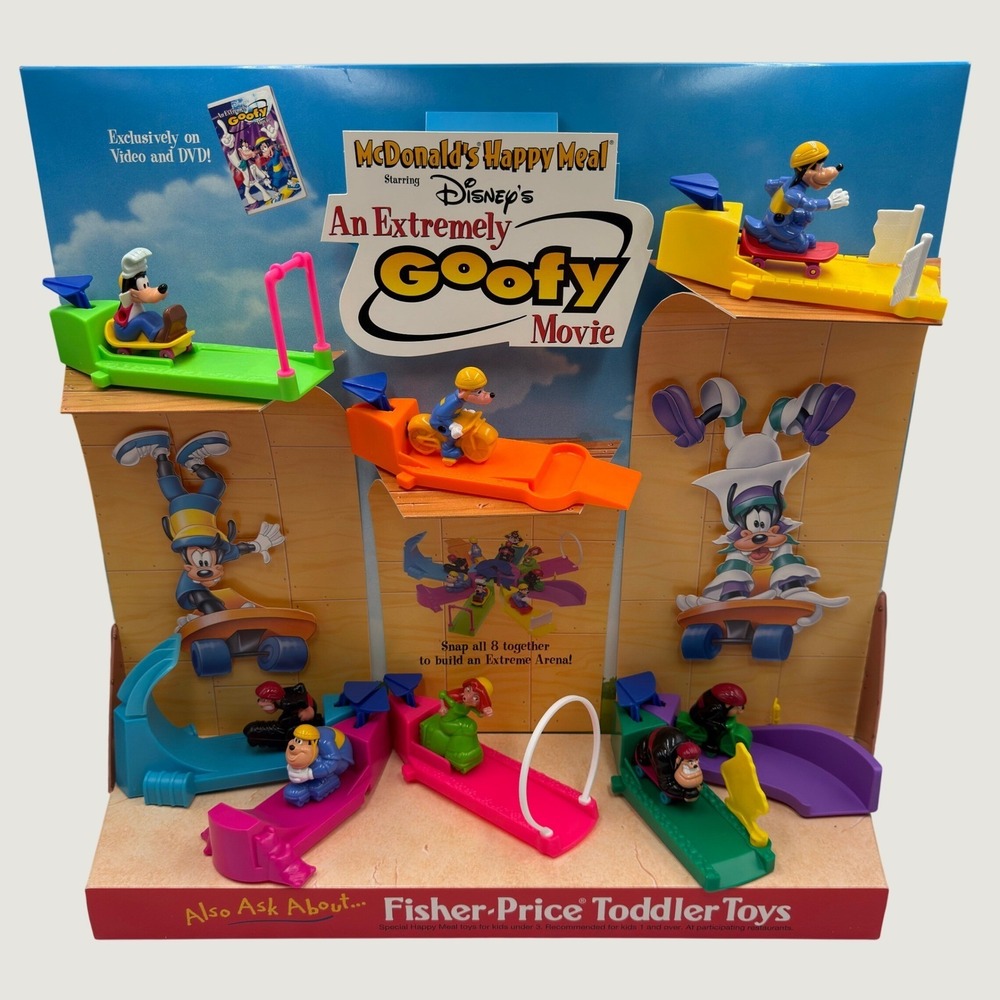 Vintage 2000 McDonalds Happy Meal Disney An Extremely Goofy Movie Store Display